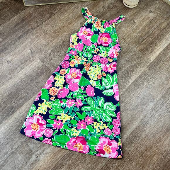 Lilly Pulitzer Getaway Garden Valle Dress Women's XS Multicolor Floral - Picture 6 of 6